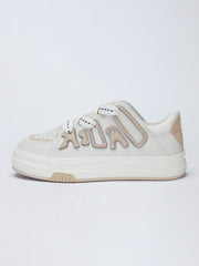 Letter Patchwork Women Shoes