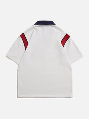 Letter Print Polo Tee