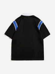 Letter Print Polo Tee