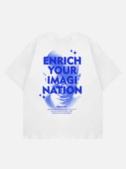 Letter Print Virtual T-Shirt
