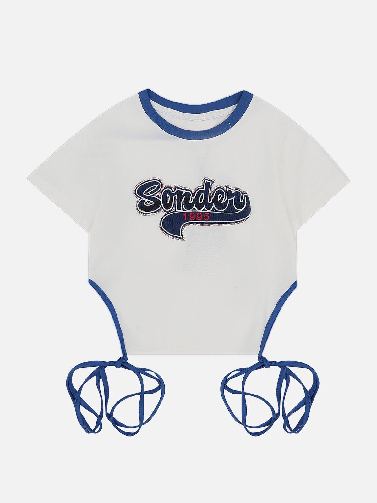 Letter Printing Drawstring Tee