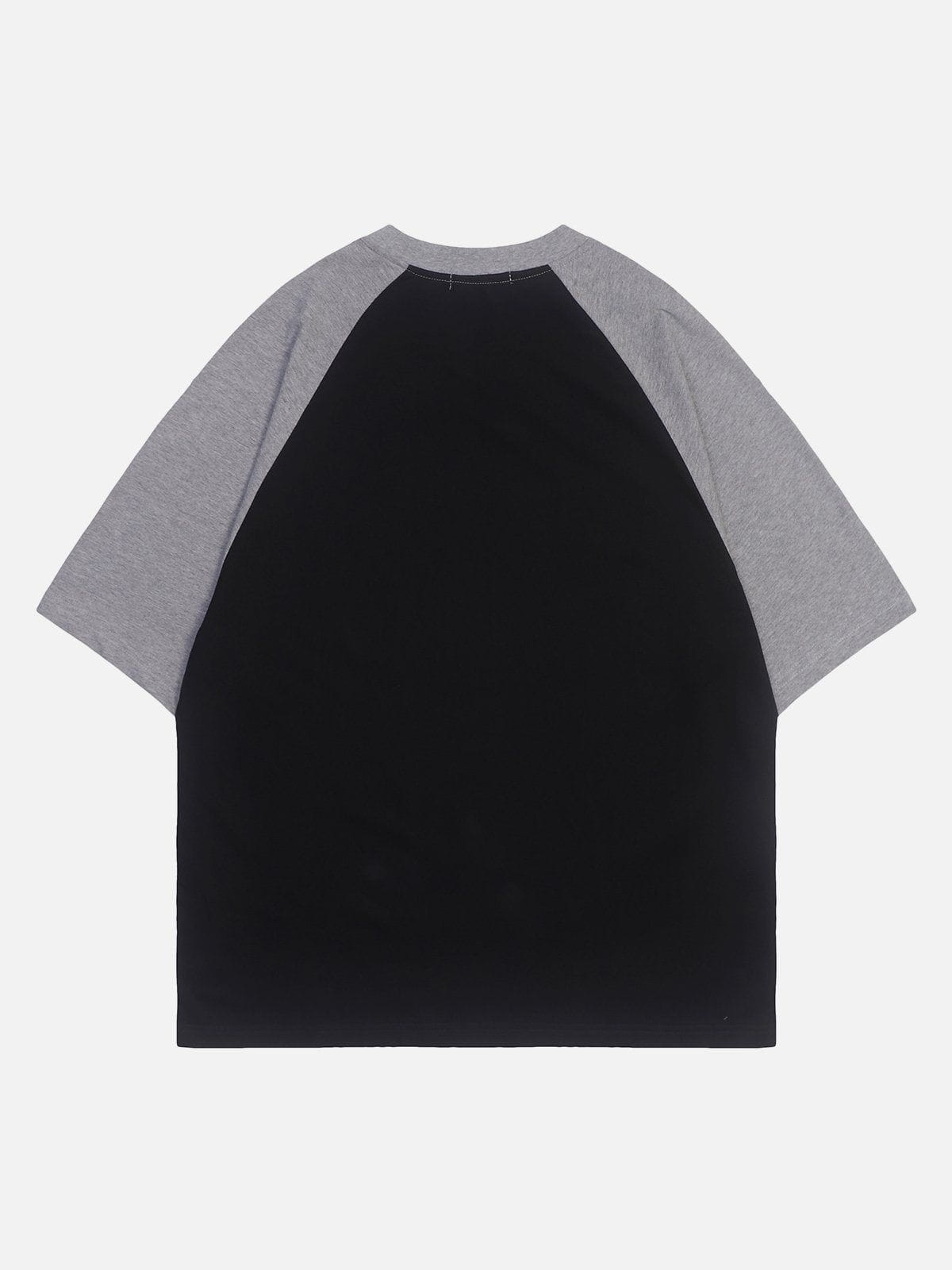 Letter Printing Patchwork Tee