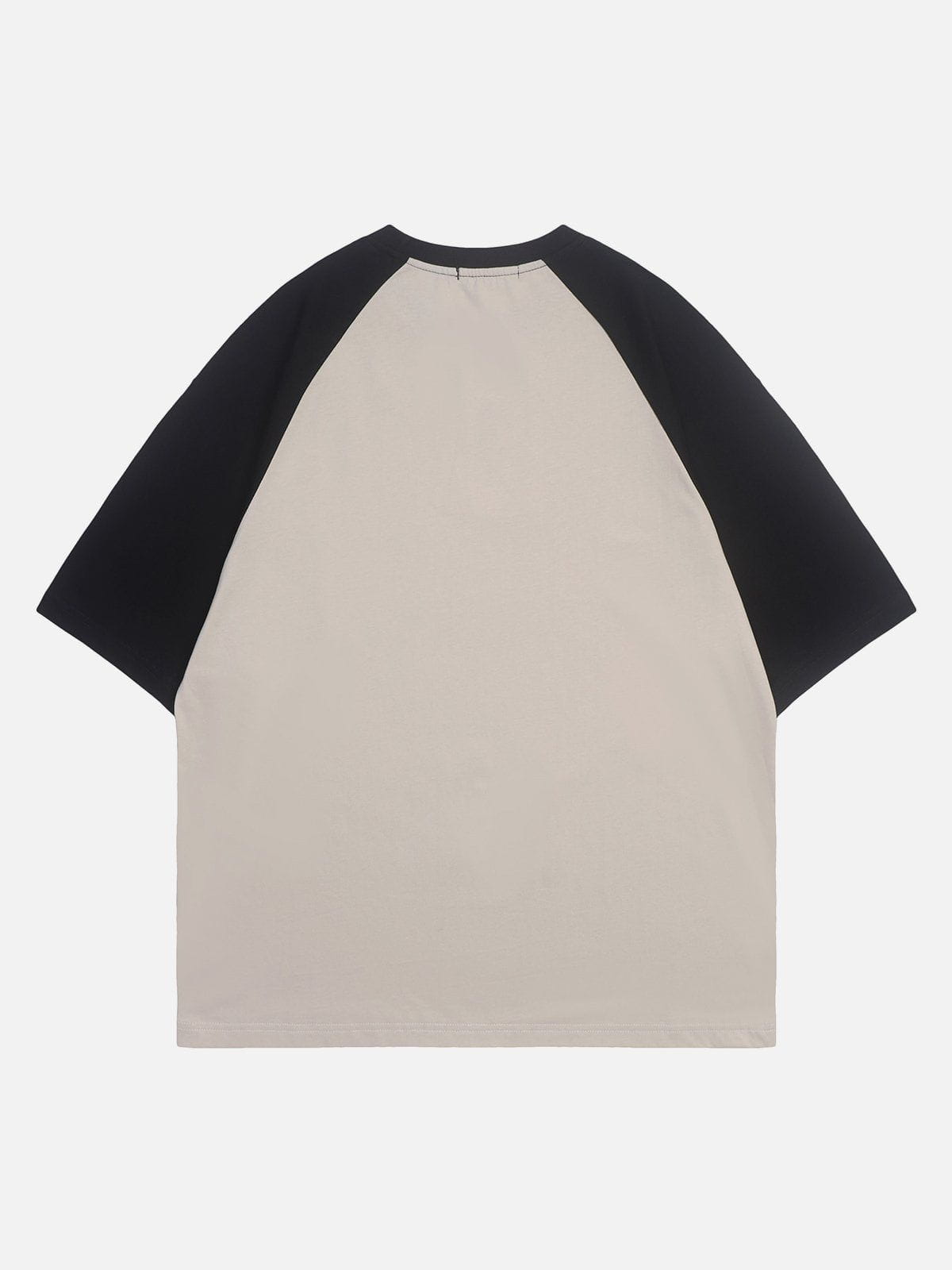 Letter Printing Patchwork Tee