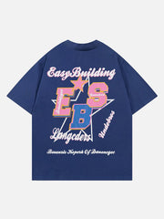 Letter Star Print Tee