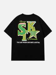 Letter Star Print Tee