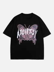 Letterd Butterfly Print Tee