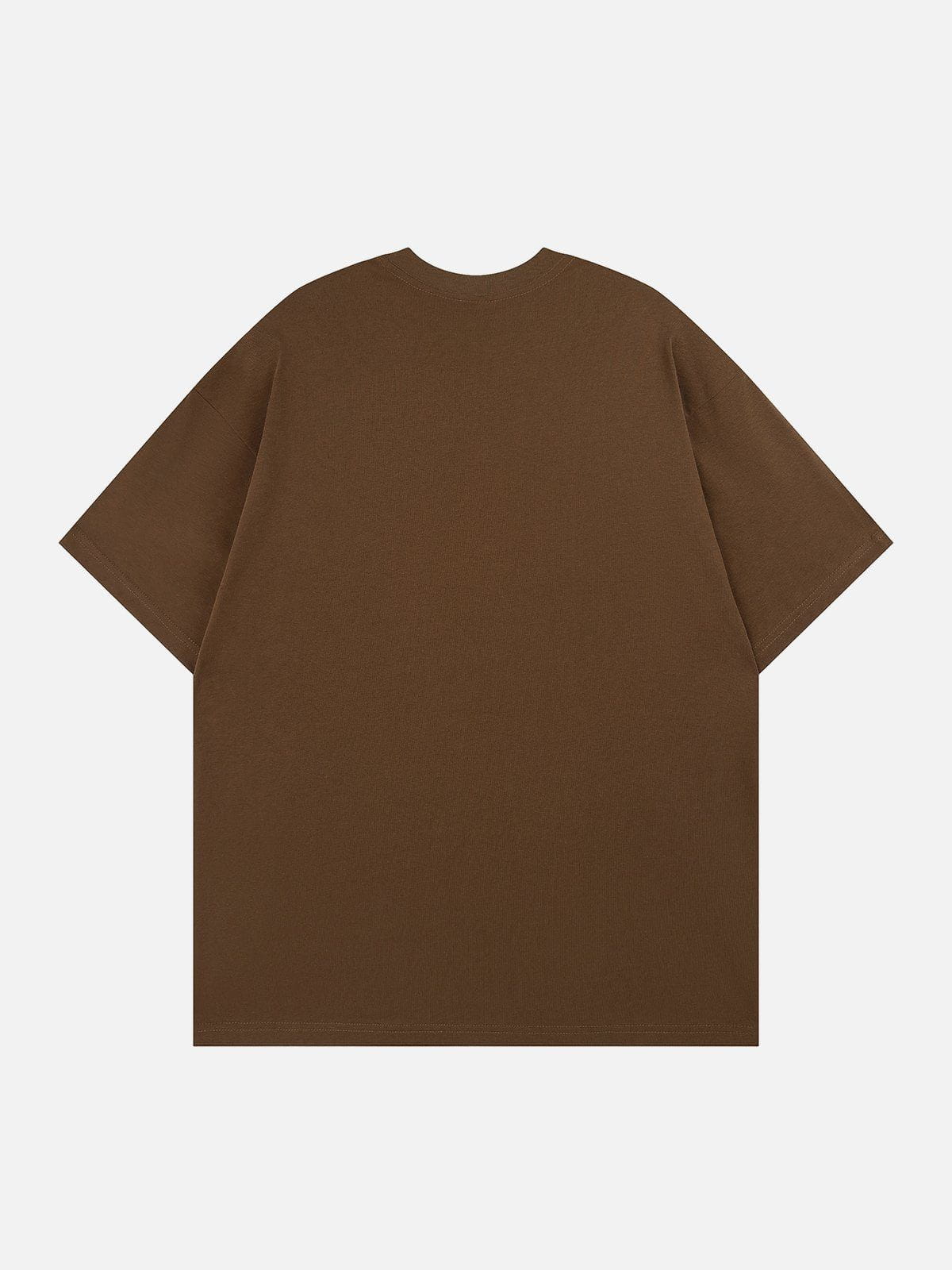 Lettering Swoosh Print Tee