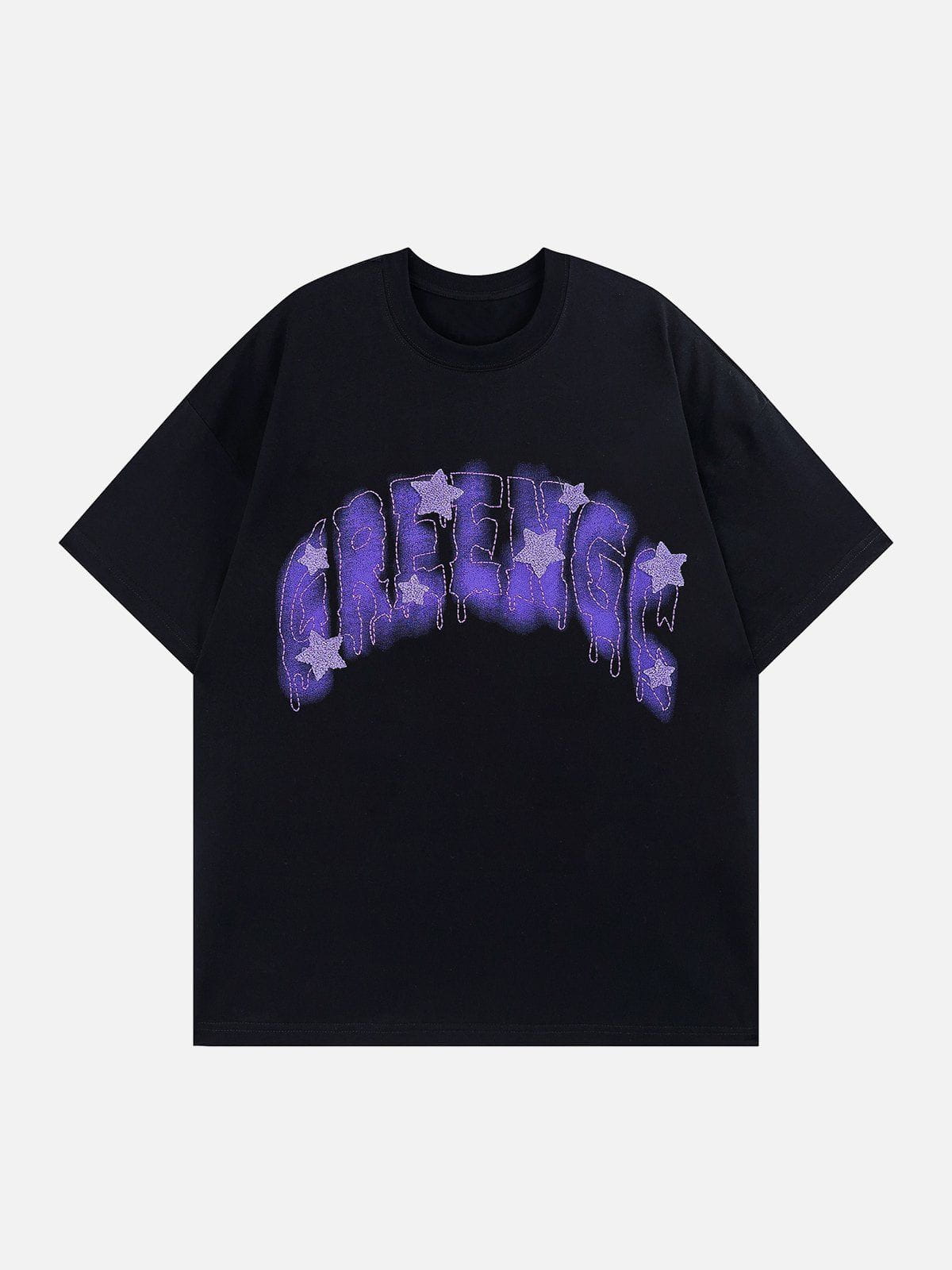 Lettering Swoosh Print Tee