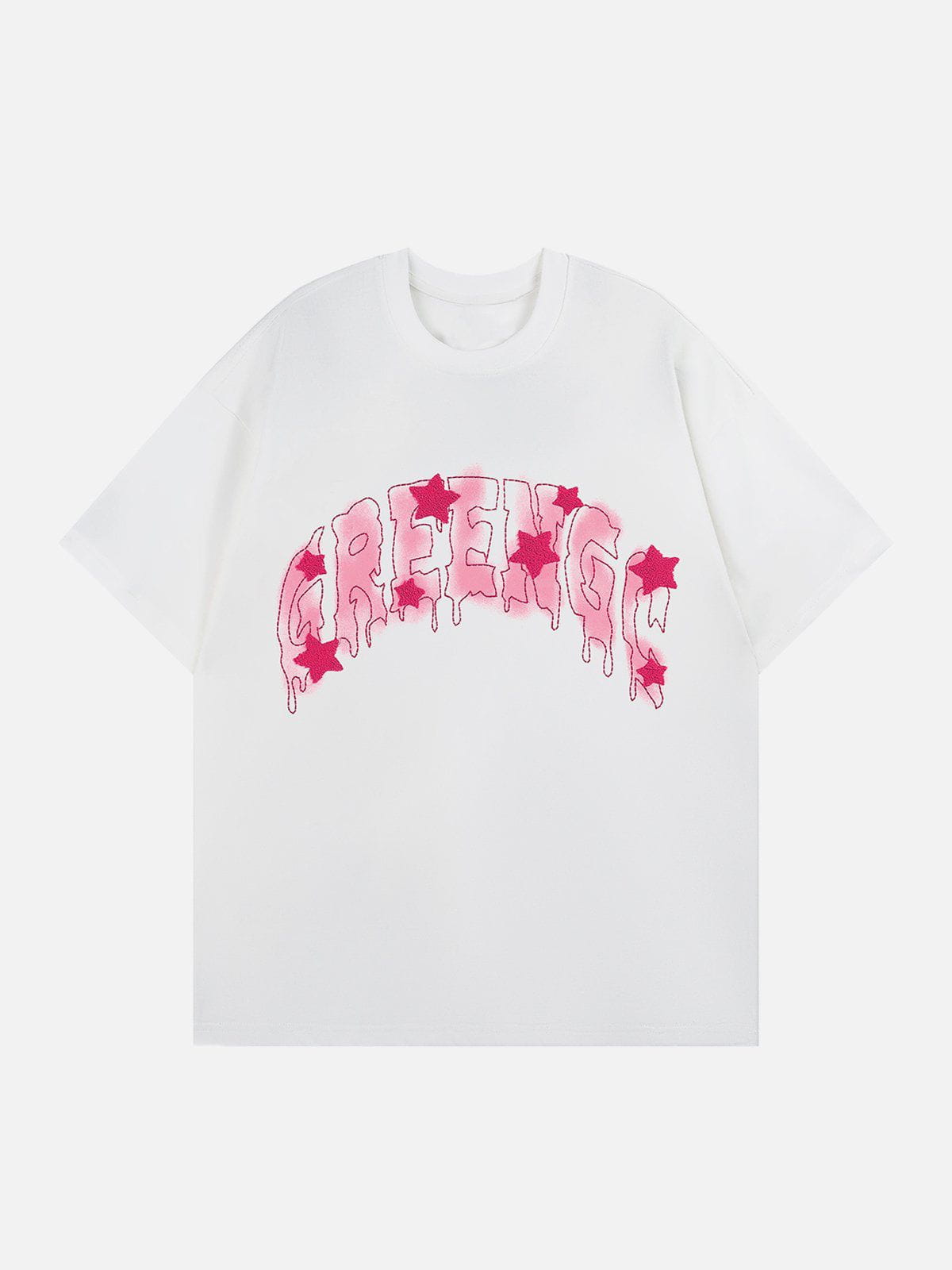 Lettering Swoosh Print Tee