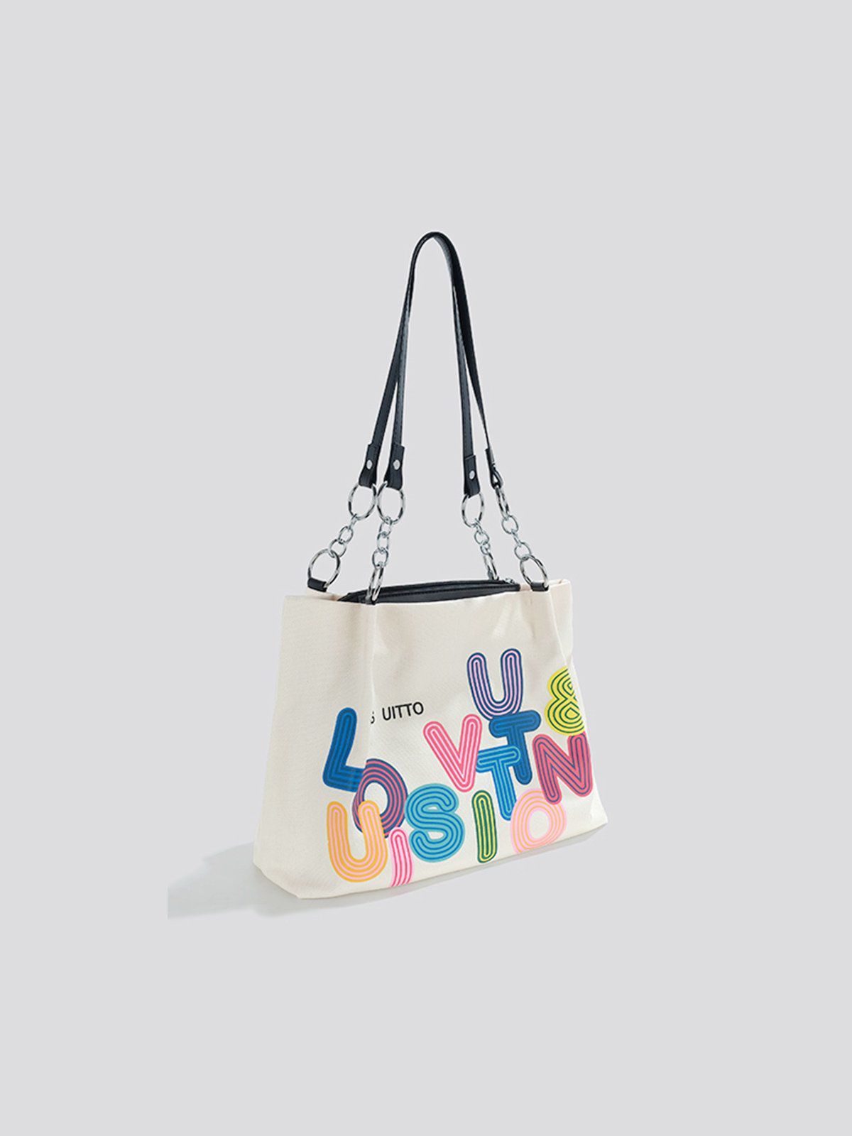 Letters Large Capacity Canvas Bag