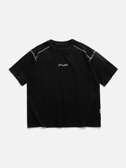 T-Shirt mit „Line Mountain“-Buchstaben-Print