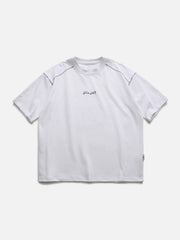 T-Shirt mit „Line Mountain“-Buchstaben-Print