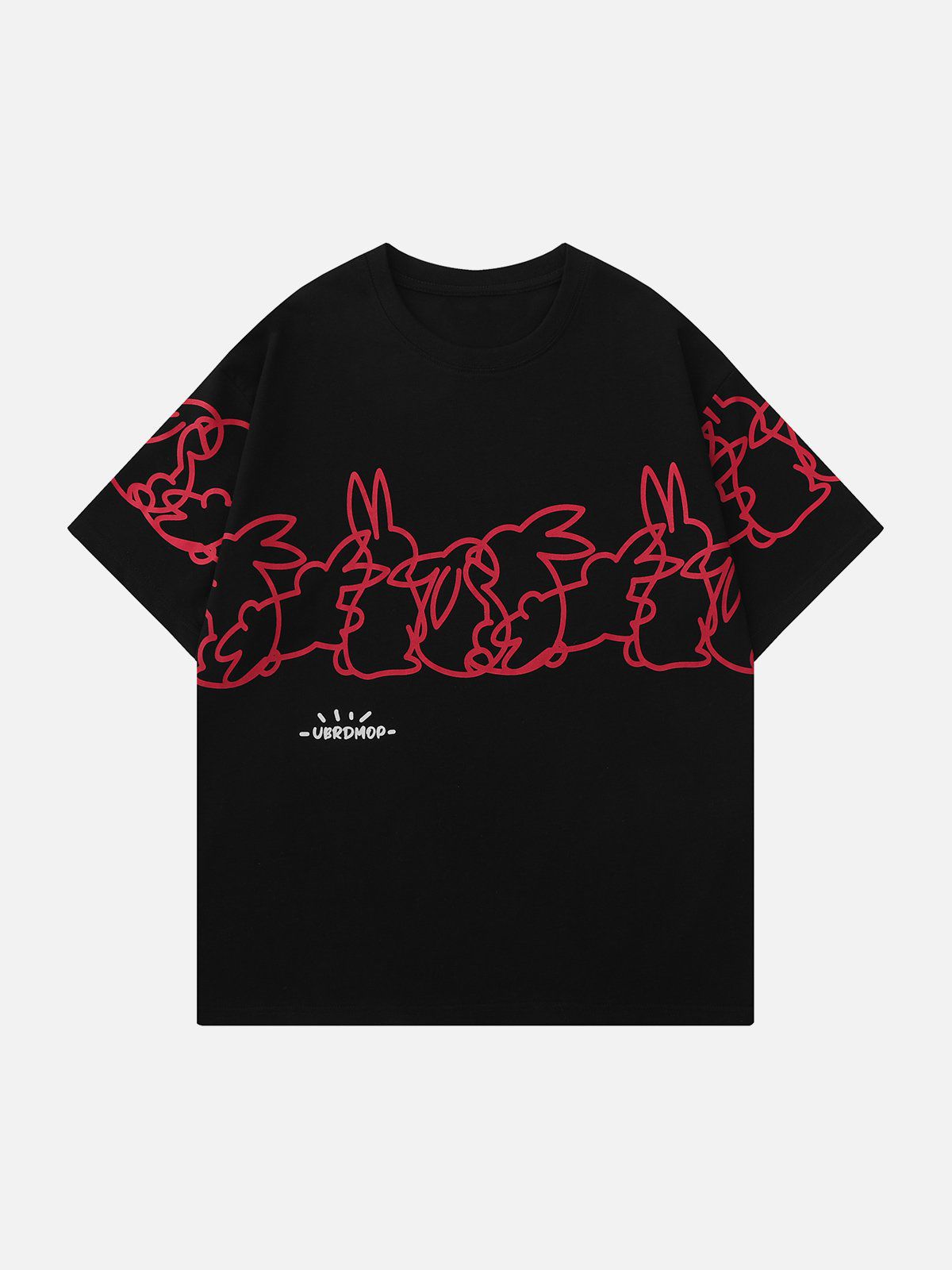 Line Rabbit Print Tee