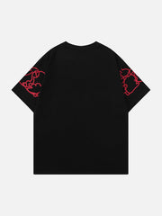 Line Rabbit Print Tee