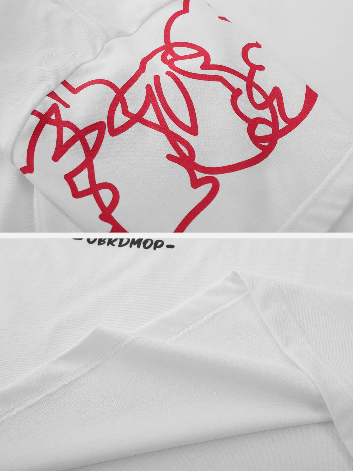 Line Rabbit Print Tee