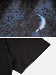 T-Shirt mit Skelett-Grafik