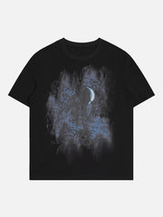 T-Shirt mit Skelett-Grafik