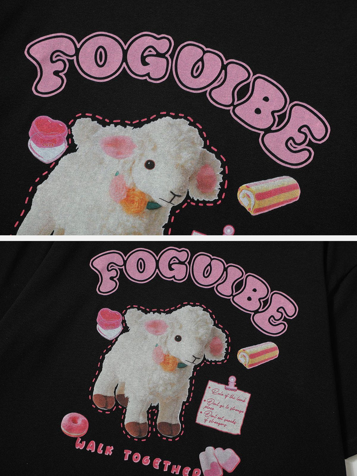 Little Lamb Dessert Print Tee