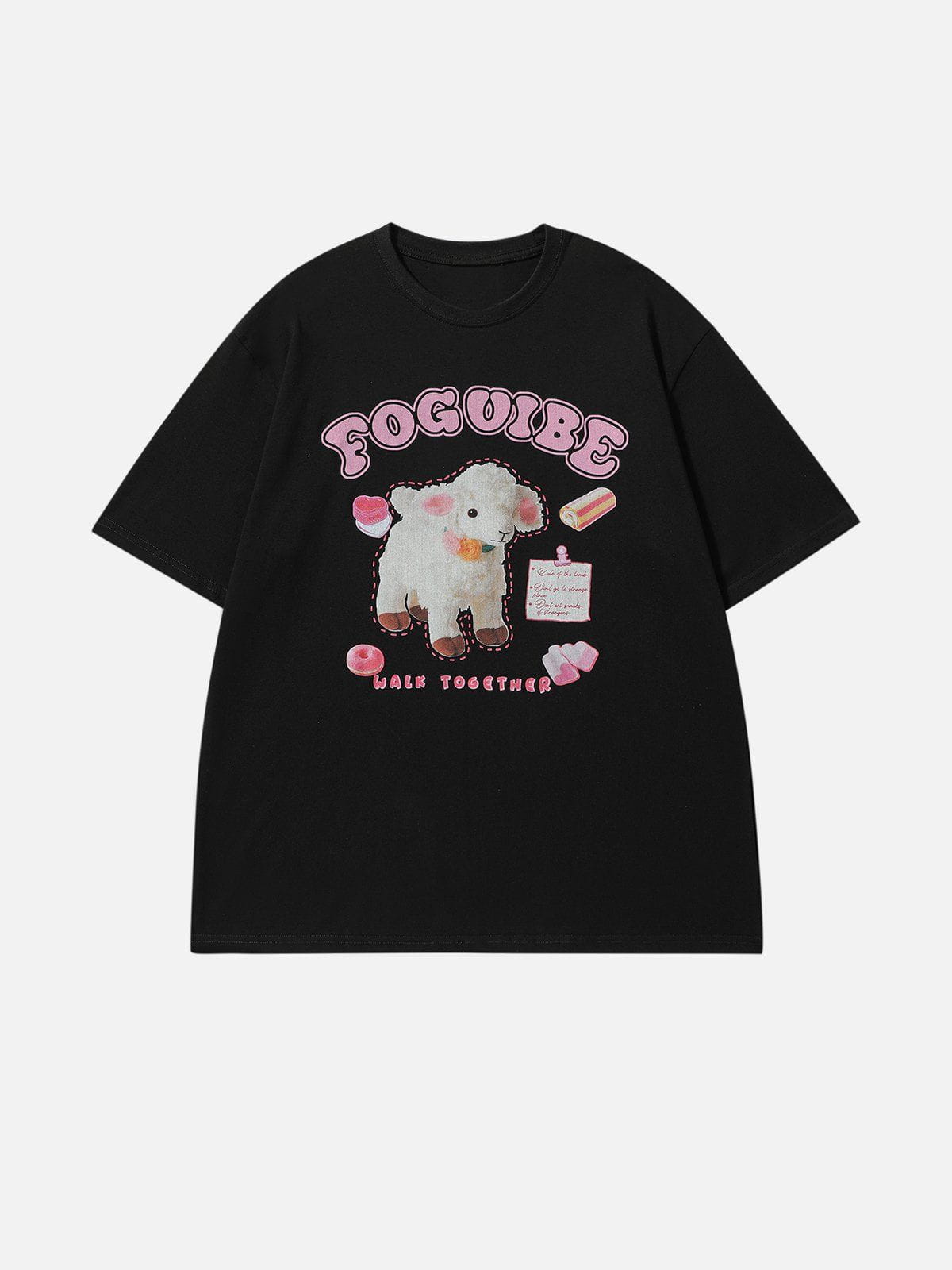 Little Lamb Dessert Print Tee