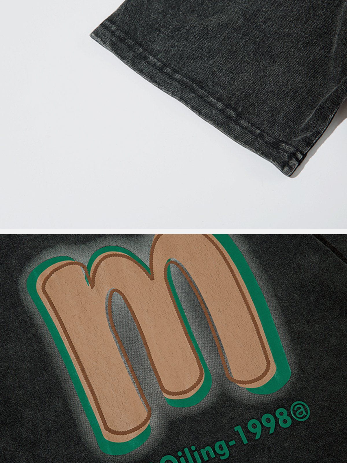 M Foam Printing Washed Tee