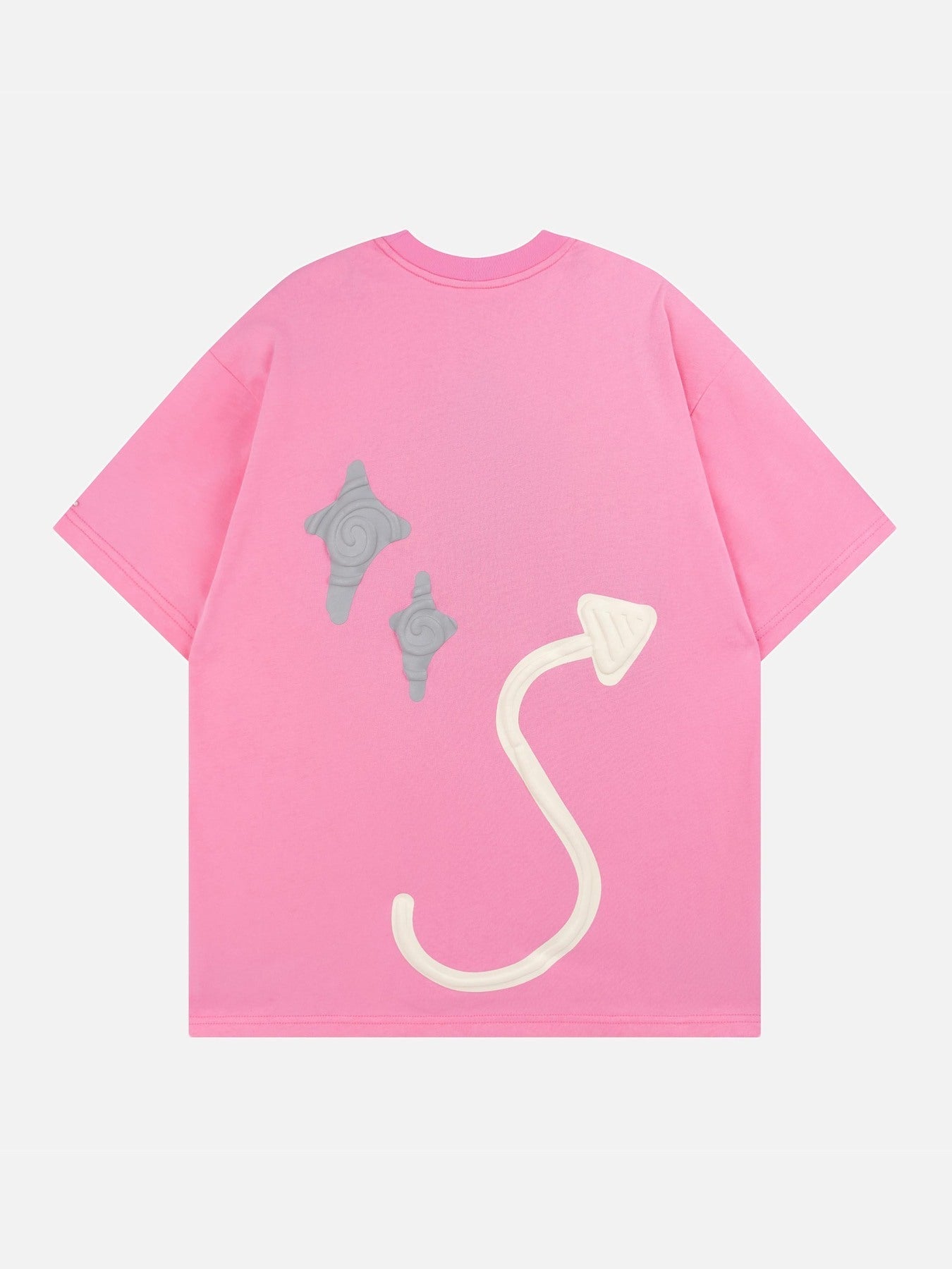 Made Retro Skull Letter Foam T-shirt