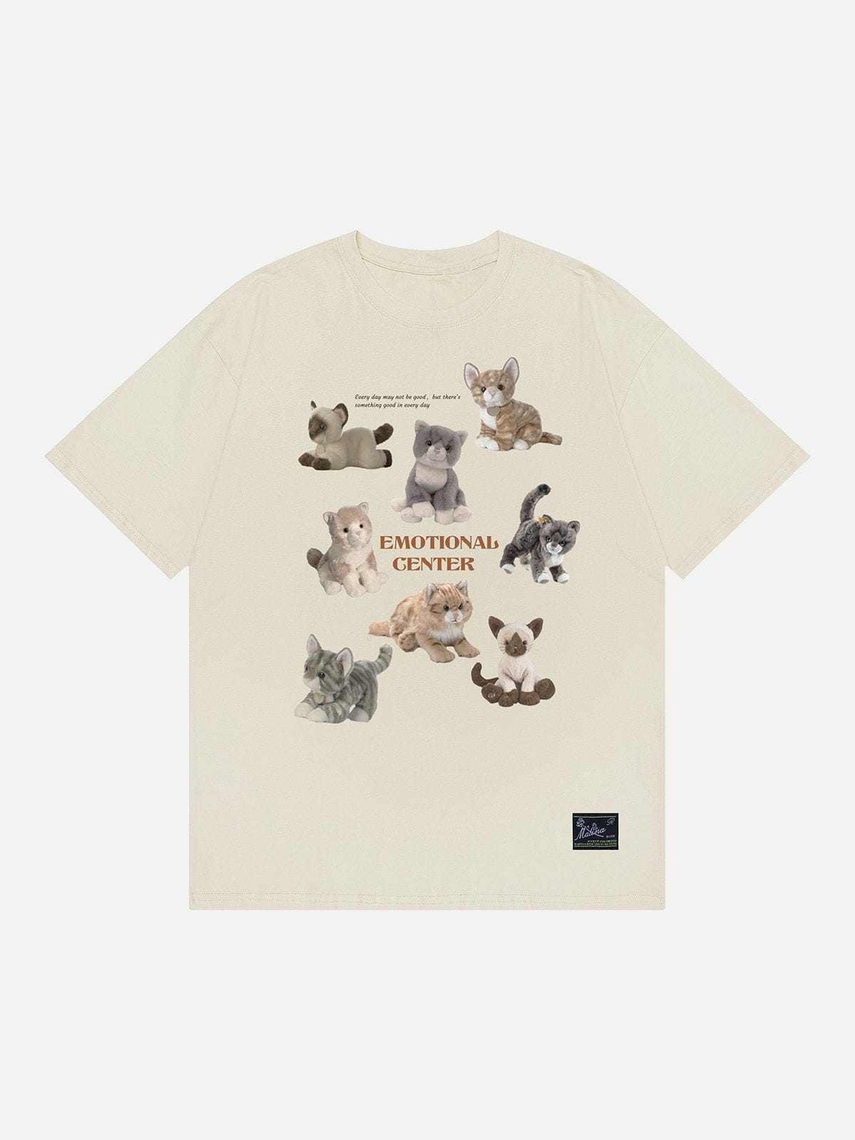 T-Shirt mit Katzen-Print 