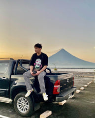 T-Shirt mit Aufdruck „Maskierter Gangster“ – 1533 