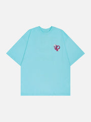 Melt Heart Element Buchstaben T-Shirt 