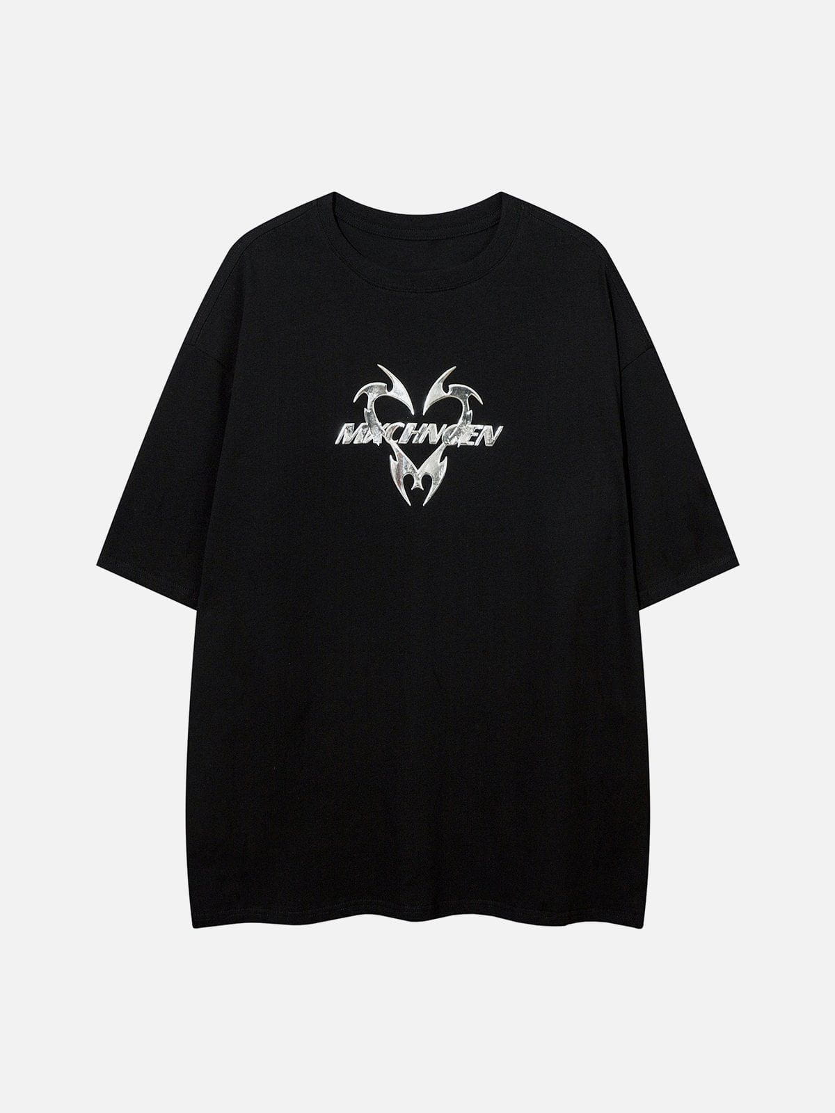 T-Shirt mit mattem Metal-Print 