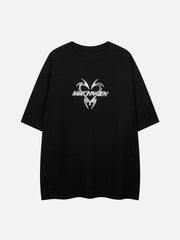 T-Shirt mit mattem Metal-Print 