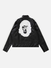 Monkey Monogrammed Leather Jacket - 1808