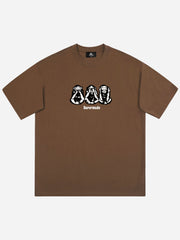 T-Shirt mit Affen-Print 