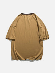 T-Shirt mit Berg-Camping-Print 