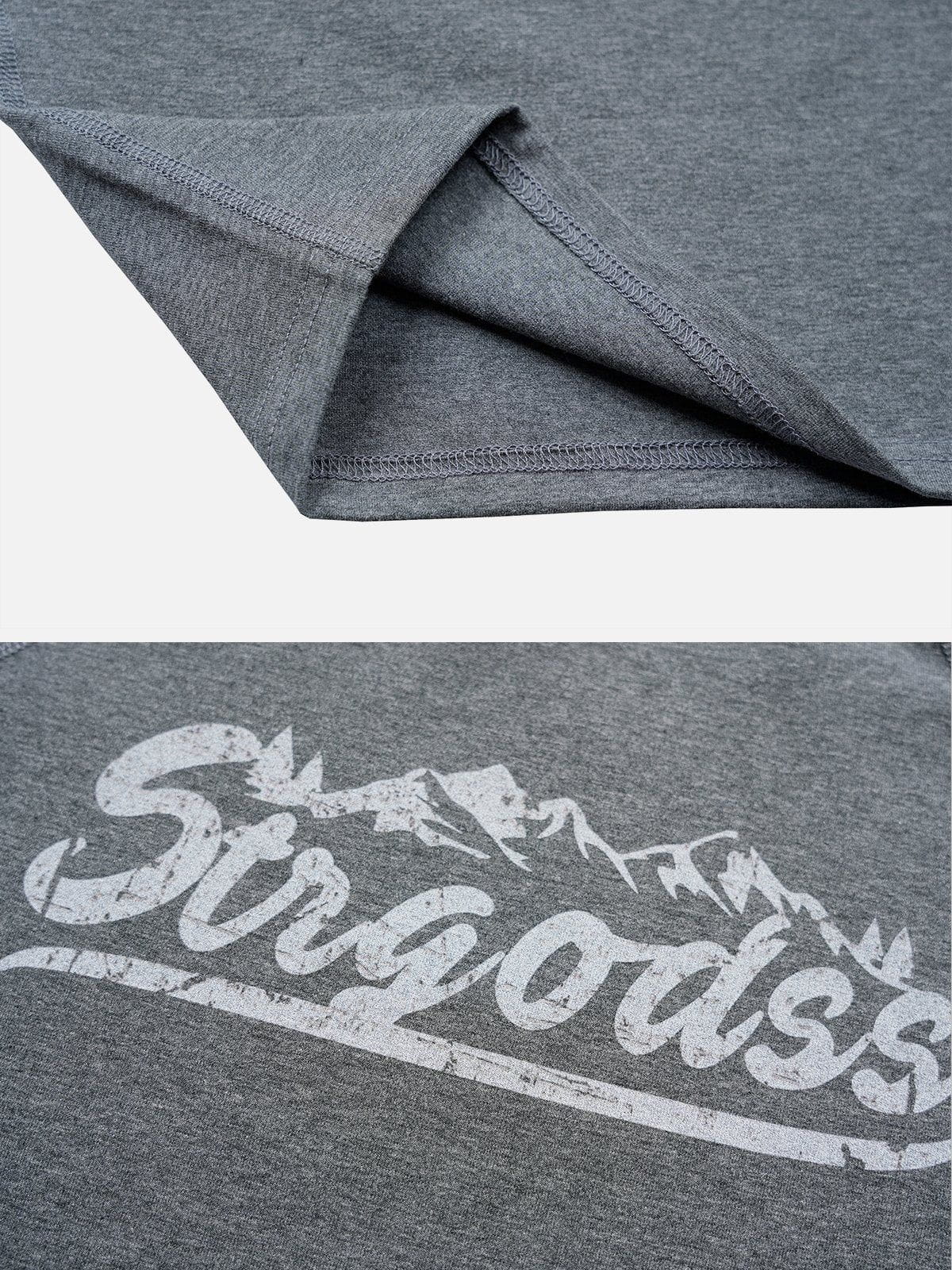 Mountain Letter Print Tee