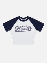 Mountain Letter Print Tee