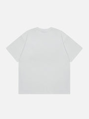 T-Shirt mit mehrfarbiger Sterngrafik 