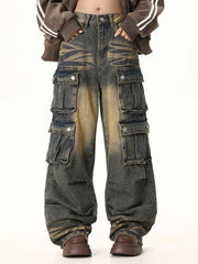 Multi-pocket Cargo Jeans - 1919