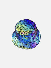 Multicolor Graphic Reflective Fisherman Hat