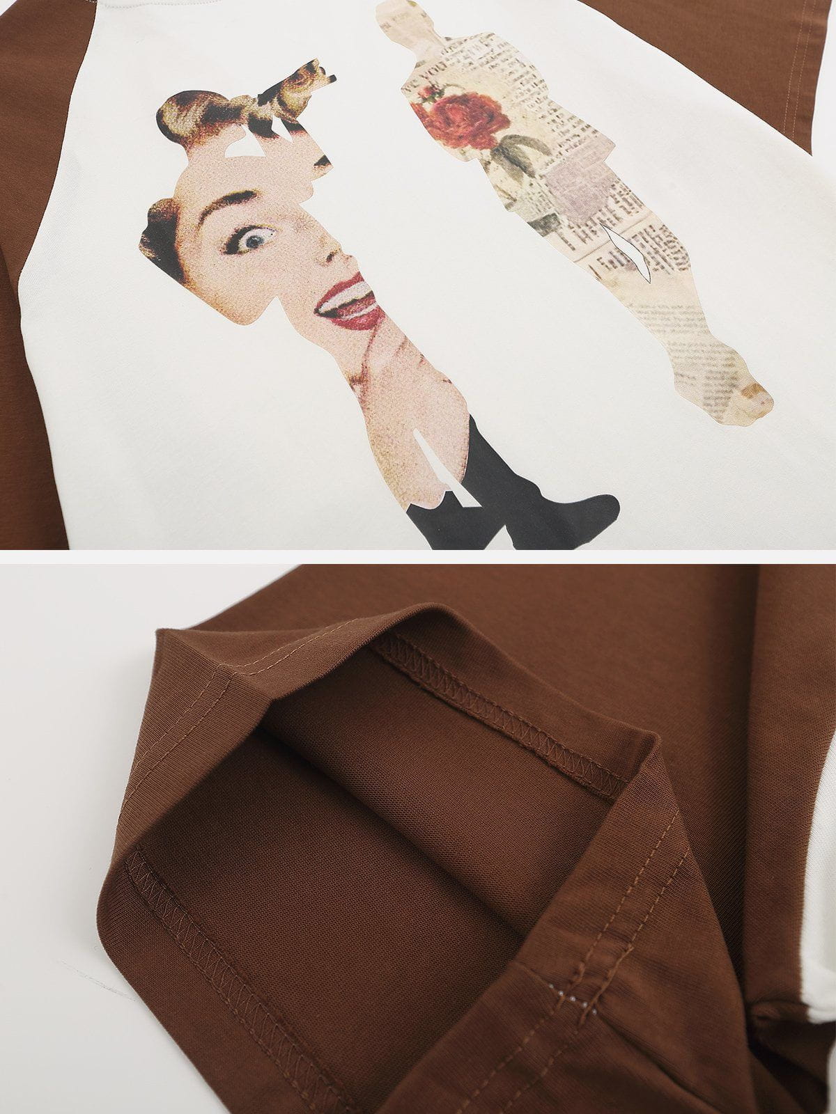 Newspaper Illustration Print Tee