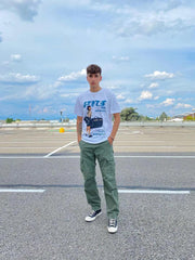 T-Shirt mit Nijigen-Aufdruck – 1007 