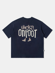 ON FOOT Print Cotton Tee