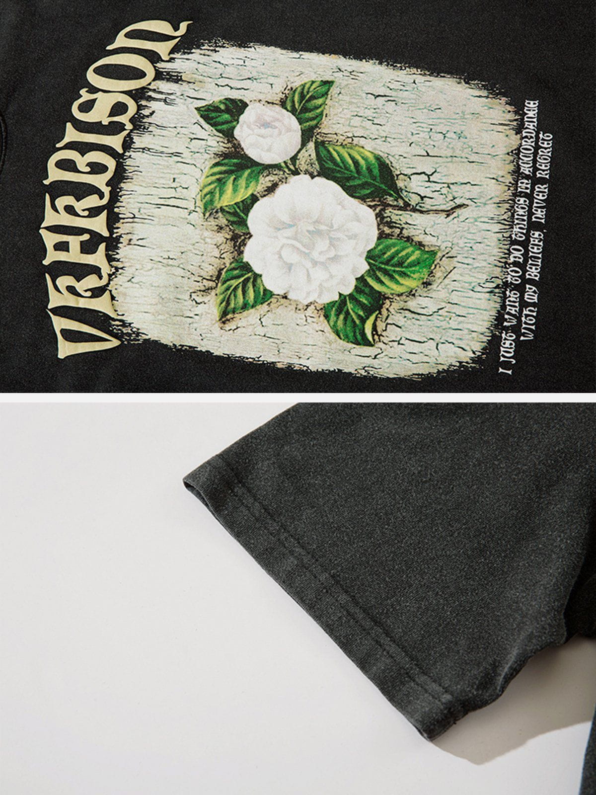 Oil Painting Flower Tee