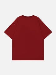 T-Shirt mit Ölgemälde-Print 