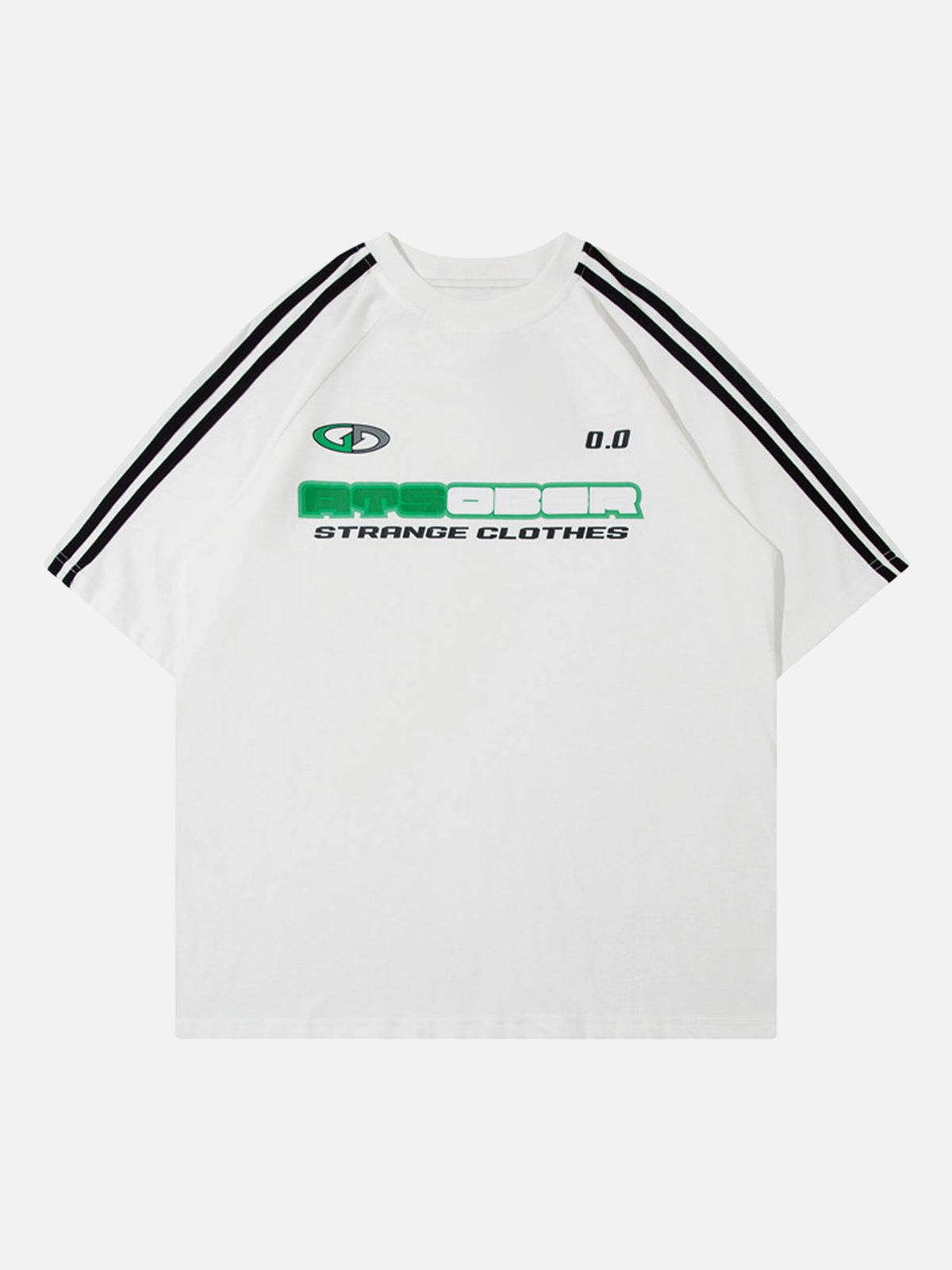 Original Retro Drei-Streifen-Sommersport-T-Shirt 