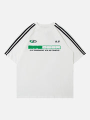 Original Retro Drei-Streifen-Sommersport-T-Shirt 