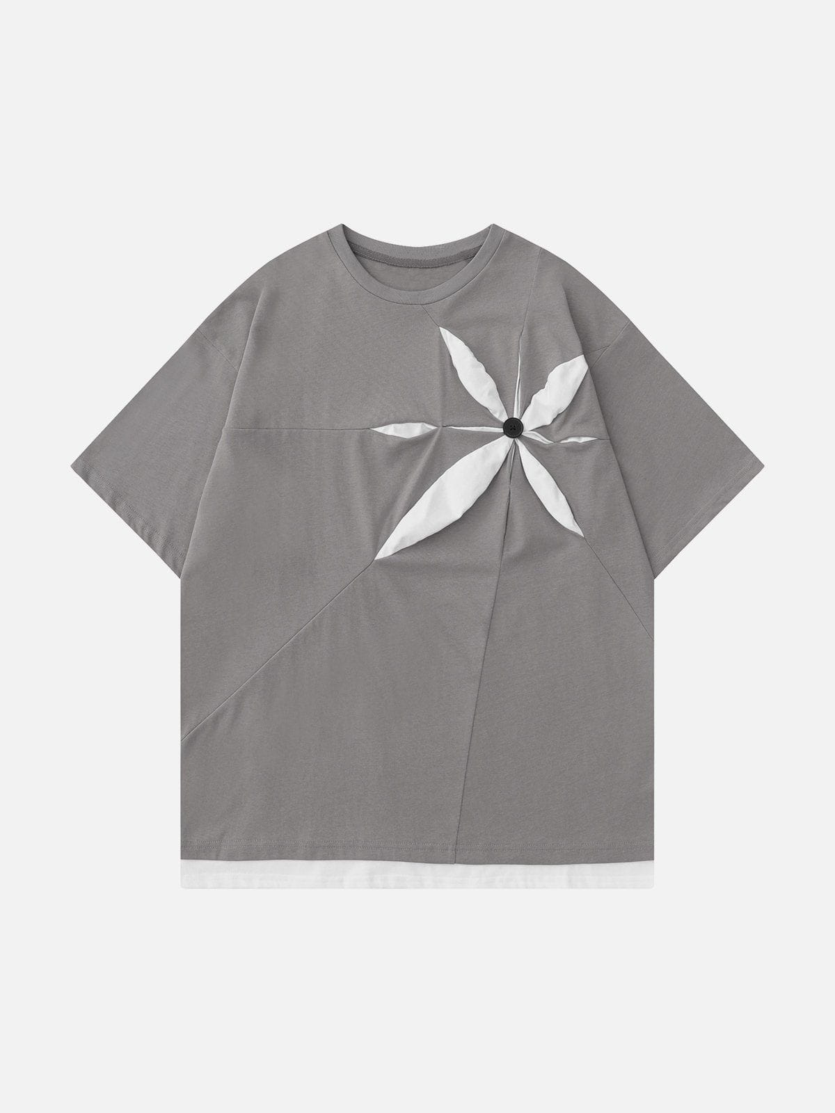 Patchwork 3D Dimensional Design Tee