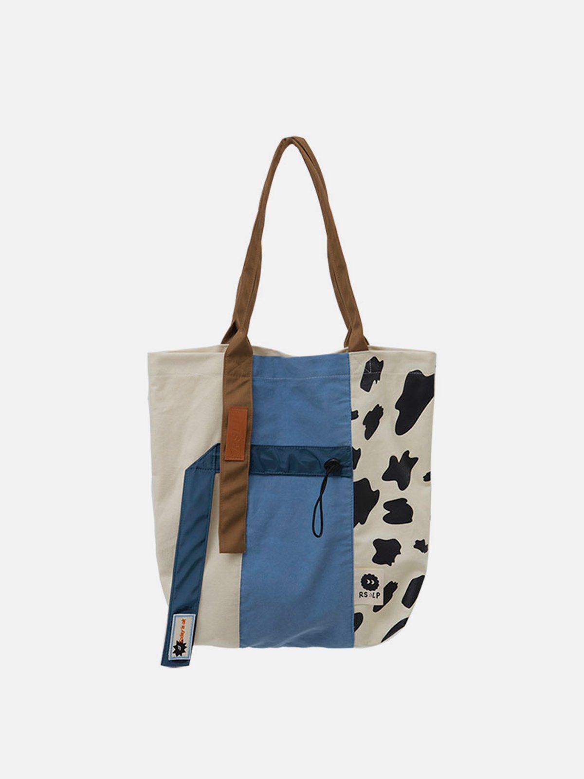 Patchwork Cow Pattern Tote Bag