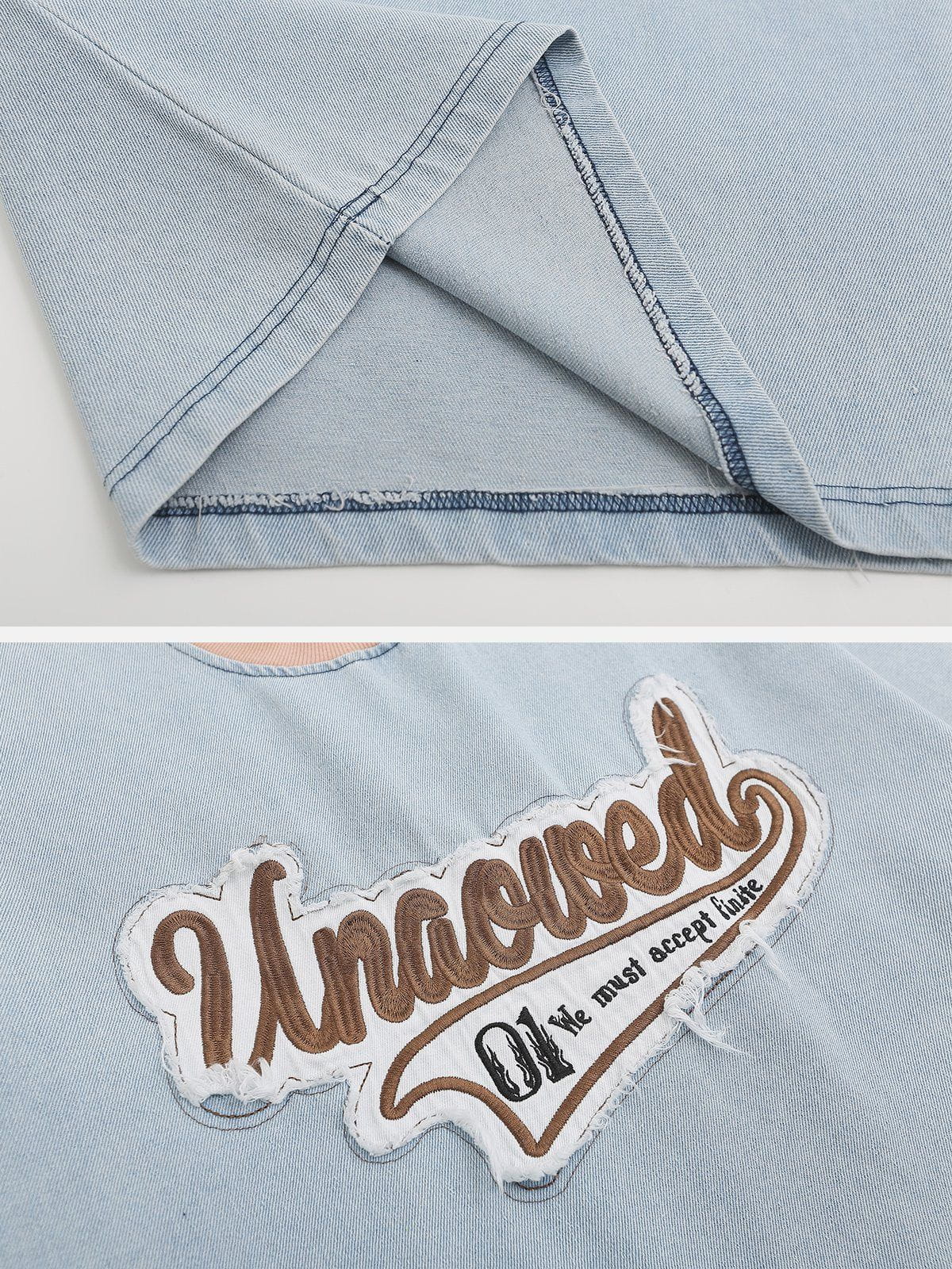 Patchwork Denim Tee