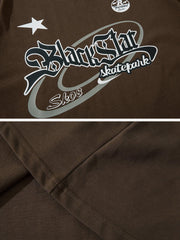 T-shirt étoile imprimé patchwork plastisol 