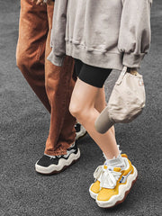 Patchwork Thick Sole Dissolving Shoes